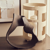 Prato Large Brown Abstract Swirl Sculpture
