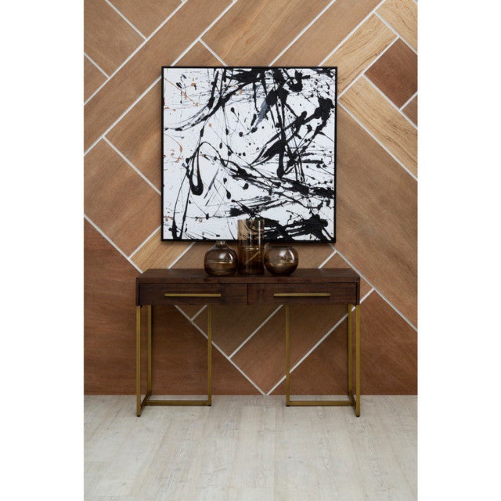 Astratto Black And White Wall Art Sterling Home 1