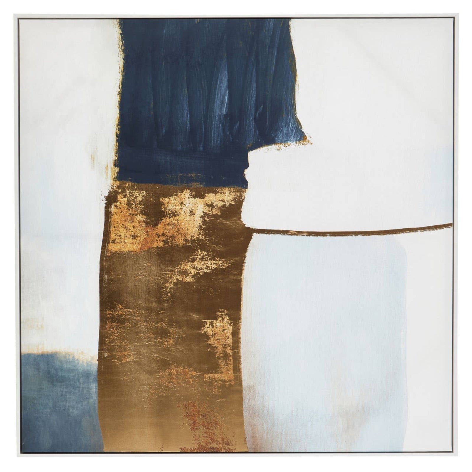 Astratto Blue and Gold Foil Wall Art - DISC Astratto Blue and Gold Foil Wall Art Sterling Home 4