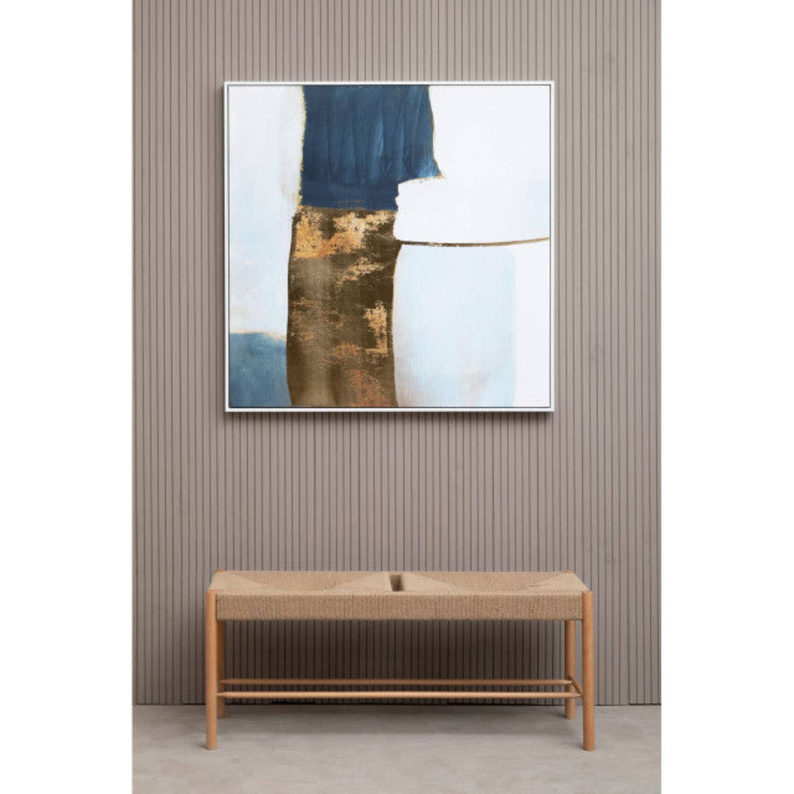 Astratto Blue and Gold Foil Wall Art - DISC Astratto Blue and Gold Foil Wall Art Sterling Home 2