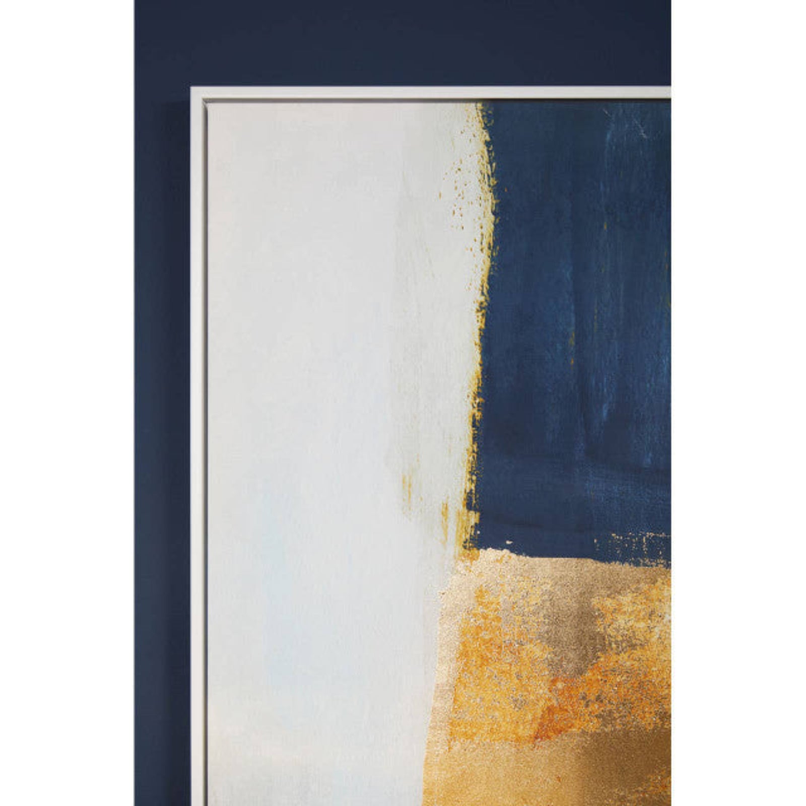 Astratto Blue and Gold Foil Wall Art - DISC Astratto Blue and Gold Foil Wall Art Sterling Home 3