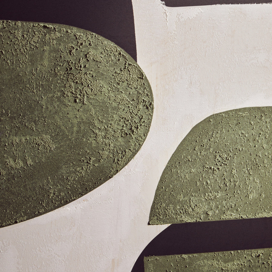 Astratto Green Abstract Canvas Sterling Home 2