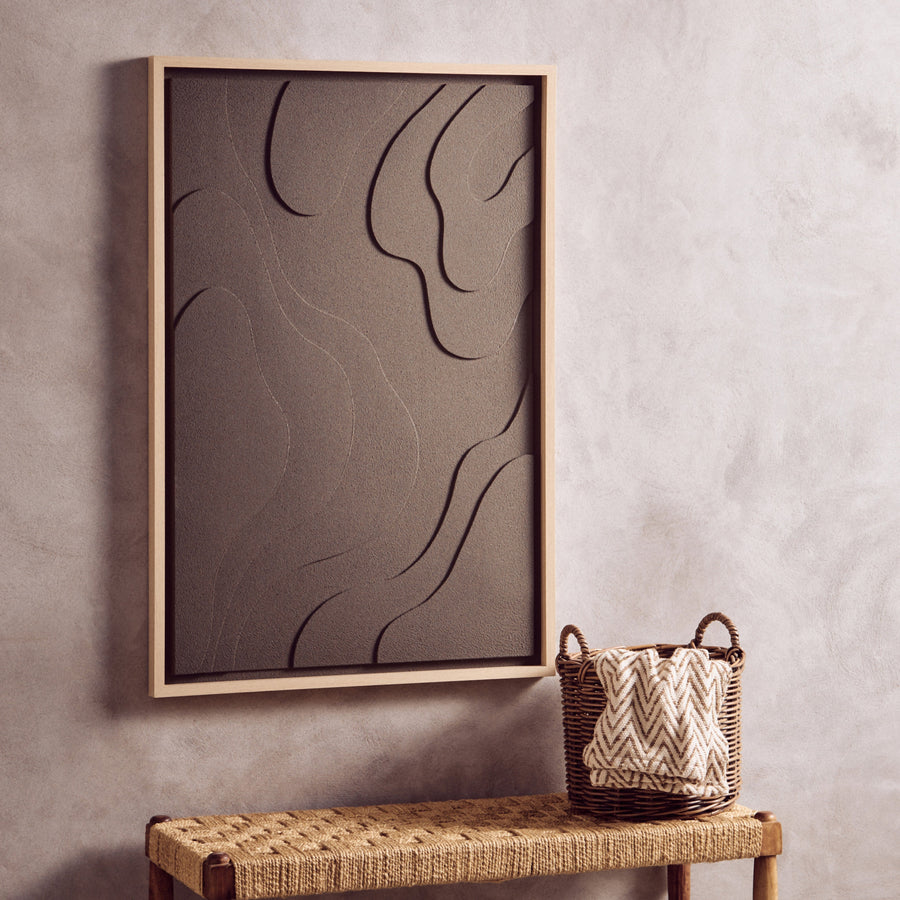 Astratto 3D Green Canvas Sterling Home 1