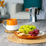 Flecked Two Tone Orange Mug - Two Tone Flecked Belly Orange Mug Sterling Home 1