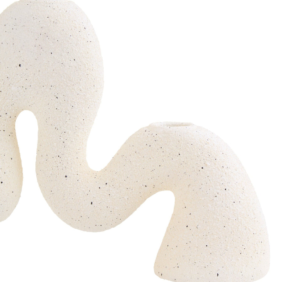 Broc Cream Organic Candle Holder - Broc Cream Organic Candle Holder Sterling Home 2