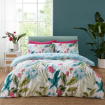 Catherine Lansfield Aruba Tropical Green Floral Duvet Set - Aruba Tropical Floral Duvet Set Sterling Home 1