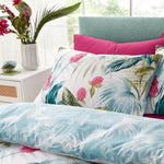 Catherine Lansfield Aruba Tropical Green Floral Duvet Set - Aruba Tropical Floral Duvet Set Sterling Home 4