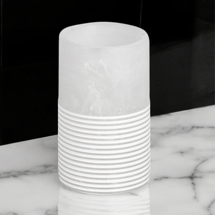 Showerdrape Bianco Tumbler - Bianco Tumbler Sterling Home 1