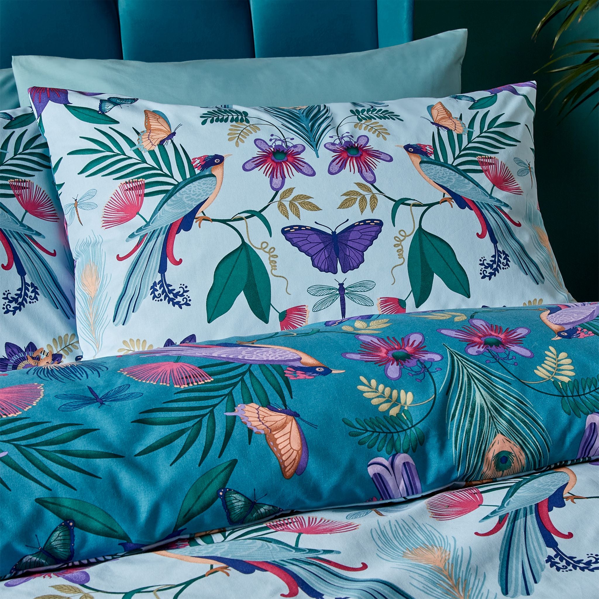 Catherine Lansfield Mya Tropical Birds Duvet Set Sterling Home 3