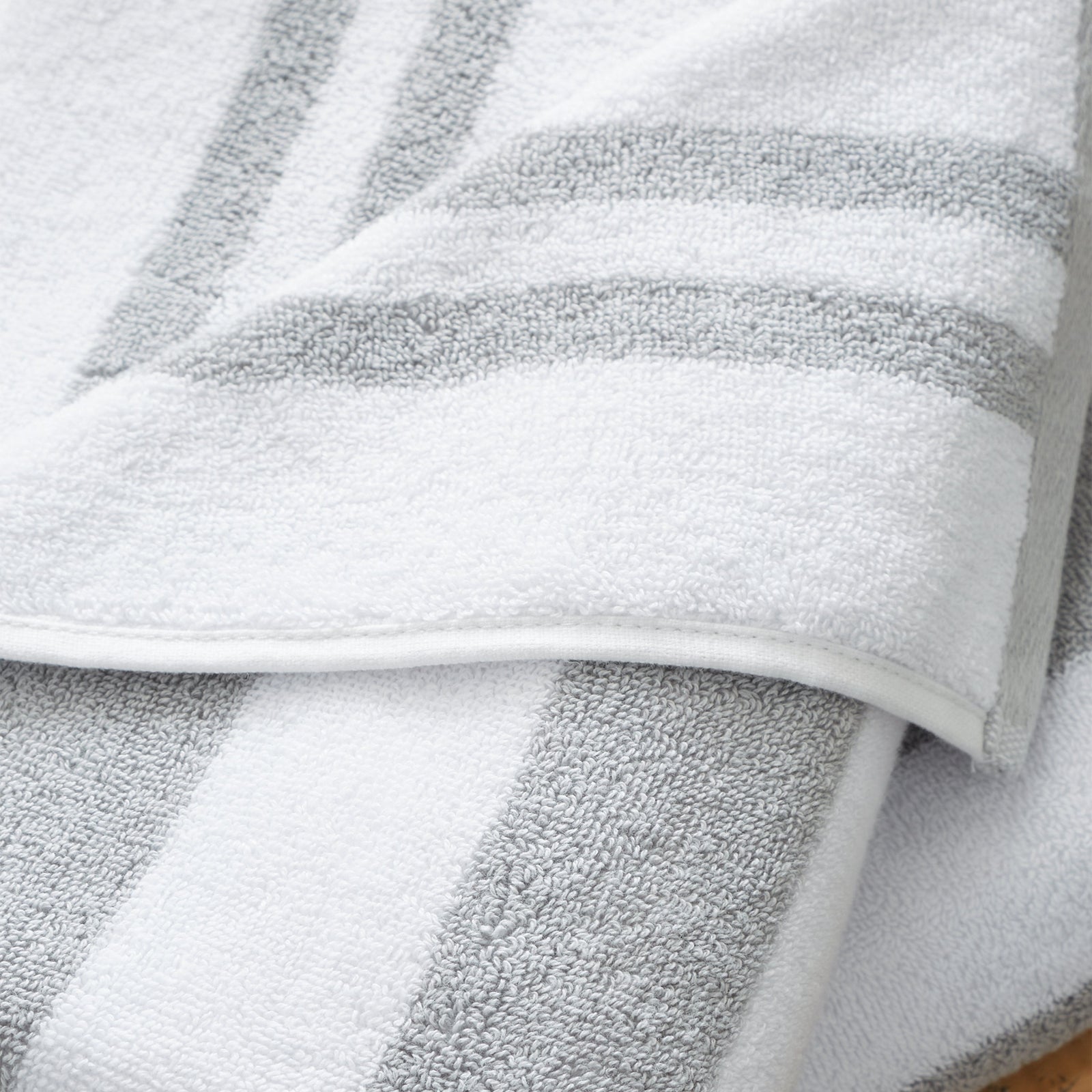 Bianca Stripe Towel Grey - Stripe Bath Towel Grey Sterling Home 3