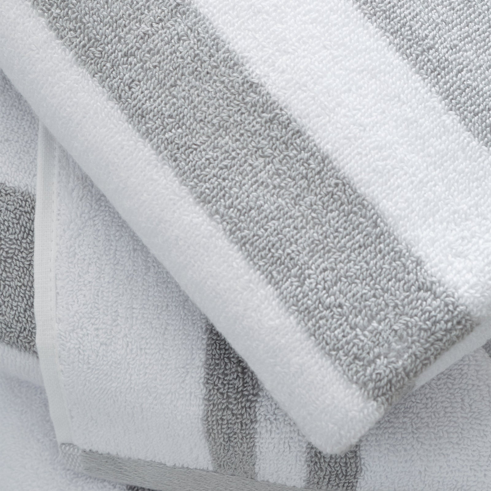 Bianca Stripe Towel Grey - Stripe Bath Sheet Grey Sterling Home 2