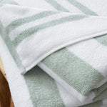 Bianca Stripe Hand Towel Green - Stripe Hand Towel Sage Sterling Home 2
