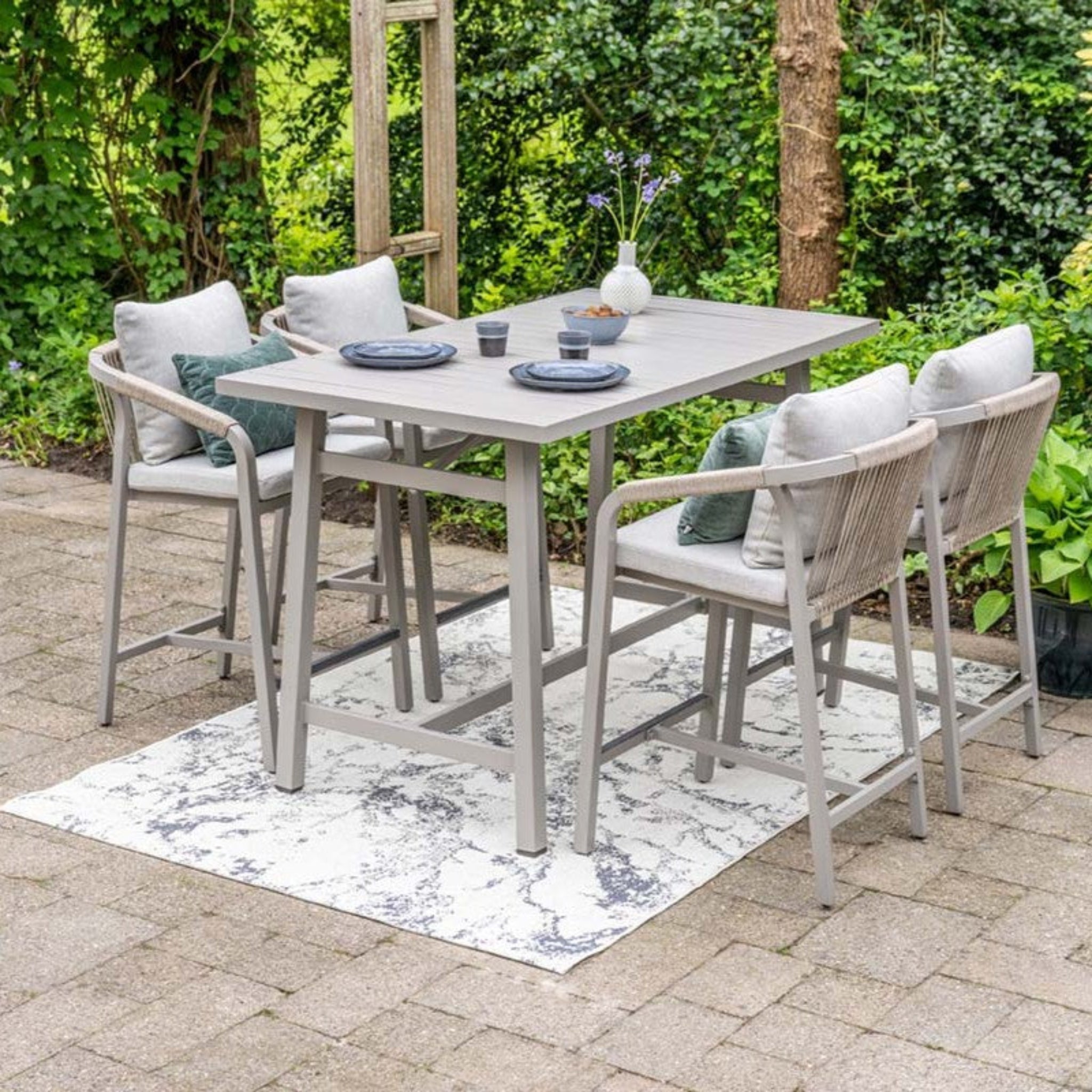 Conil Dining Bar 5 Piece Set - Conil Dining Bar 5pc Set Dining Sets Sterling Home 1