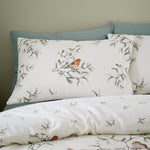 Catherine Lansfield Brushed Mistletoe Robins Duvet Set Single - Brushed Mistletoe Robins Duvet Set Single Sterling Home 4