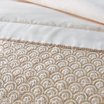 Catherine Lansfield Deco Sequin Champagne Bedspread - Deco Sequin Champagne Bedspread 240X260CM Sterling Home 3