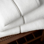 Bianca Satin Stitch Towel White - Satin Stitch Bath Sheet White Sterling Home 3