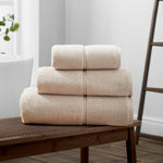 Bianca Satin Stitch Towel Natural - Satin Stitch Bath Towel Natural Sterling Home 2