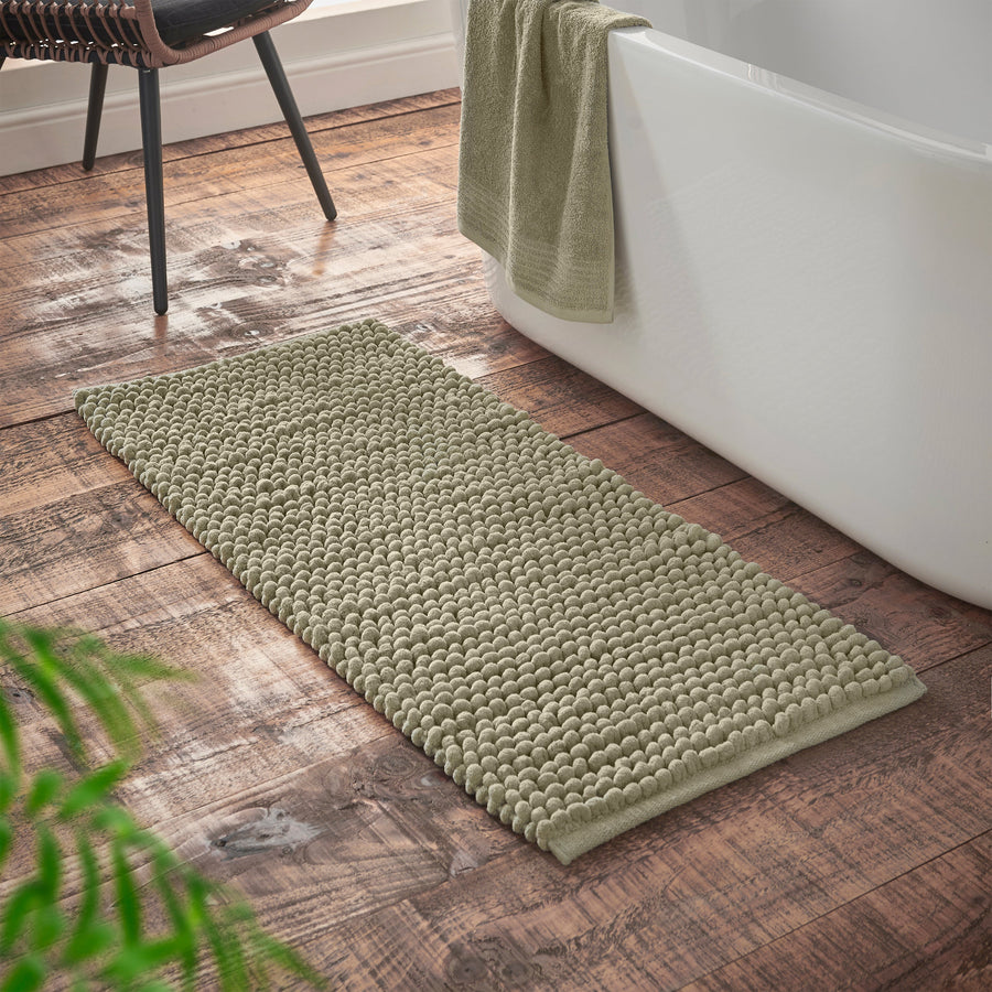 Bianca Aspen Bobble Bath Runner Green - Aspen Bobble Bath Runner Sage Sterling Home 1