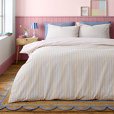 Catherine Lansfield Brighton Stripe Duvet Set Pastel