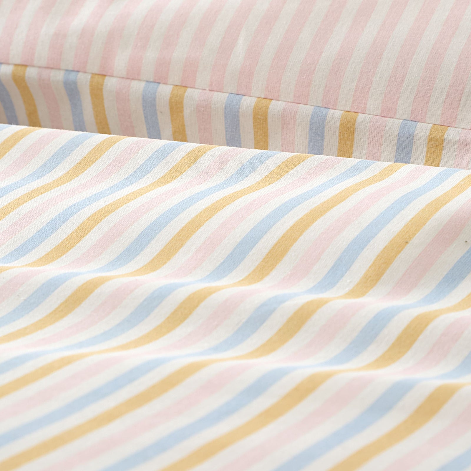 Catherine Lansfield Brighton Stripe Duvet Set Pastel - SALE Brighton Stripe King Duvet Set Pastel Sterling Home 5