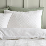 Catherine Lansfield Heatset Wave White Duvet Set - Heatset Wave White Duvet Set King Sterling Home 3
