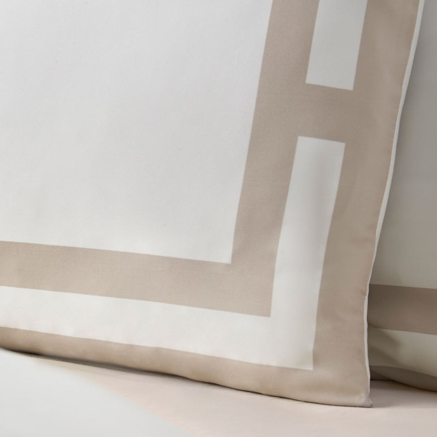 Catherine Lansfield So Soft Mono Panel Cream Duvet Set - So Soft Mono Panel Natural Duvet Set King Sterling Home 4