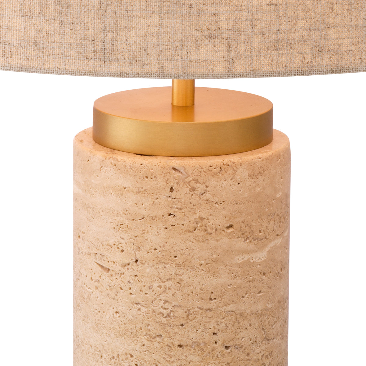 Eichholtz Lxry Table Lamp Traventine And Antique Brass Finish - Table Lamp Lxry Accessories Sterling Home 5