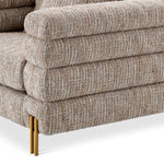 Eichholtz York Armchair Mademoiselle Beige Brushed Brass Legs - Armchair Mademoiselle Beige Armchairs Sterling Home 5