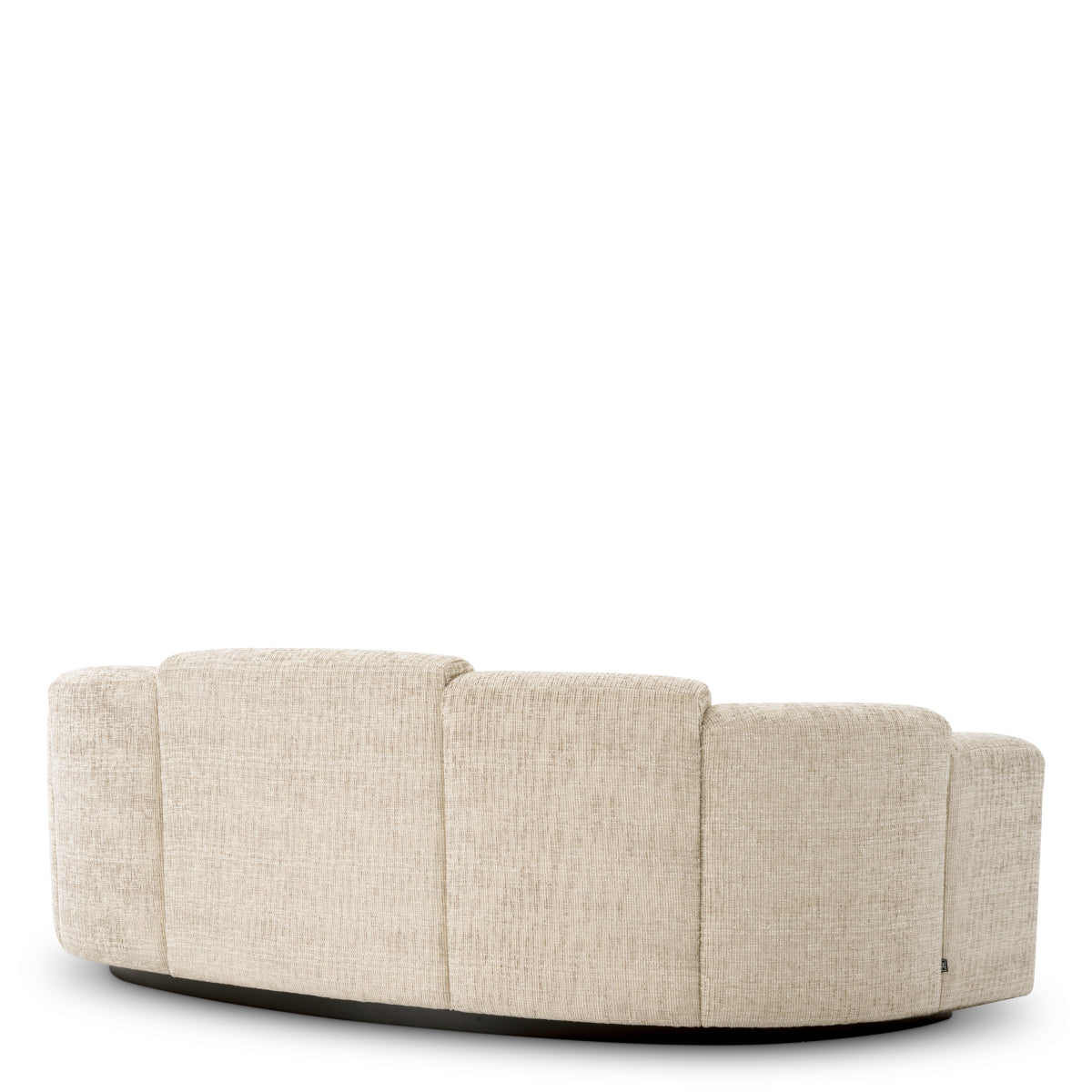 Eichholtz Marbella Large Sofa Creststone Beige Black Wooden Base - Large Sofa Creststone Beige 3 Seater Sofas Sterling Home 5