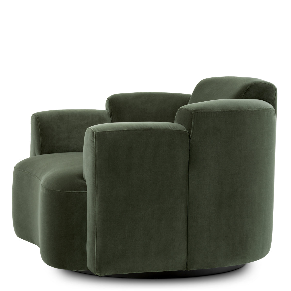 Eichholtz Marbella Swivel Armchair Torrin Green Velvet - Swivel Armchair Torrin Green Velvet Armchairs Sterling Home 5