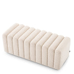 Eichholtz Bente Bench Stool Boucle Cream - Bench Stool Boucle Cream Footstools Sterling Home 5