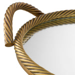 Eichholtz Salvi Round Tray Vintage Brass Finish Mirror Glass - Salvi Round Tray Vintage Brass Finish Mirror Glass Accessories Sterling Home 5