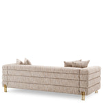 Eichholtz York 3 Seater Sofa Mademoiselle Beige Brushed Brass Legs - 3 Seater Sofa Mademoiselle Beige 3 Seater Sofas Sterling Home 5