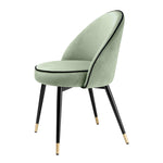 Eichholtz Cooper Dining Chair Savona Pistache Green Velvet Set Of 2 - Dining Chair Savona Pistache Green Velvet Set of 2 Dining Chair Sterling Home 5