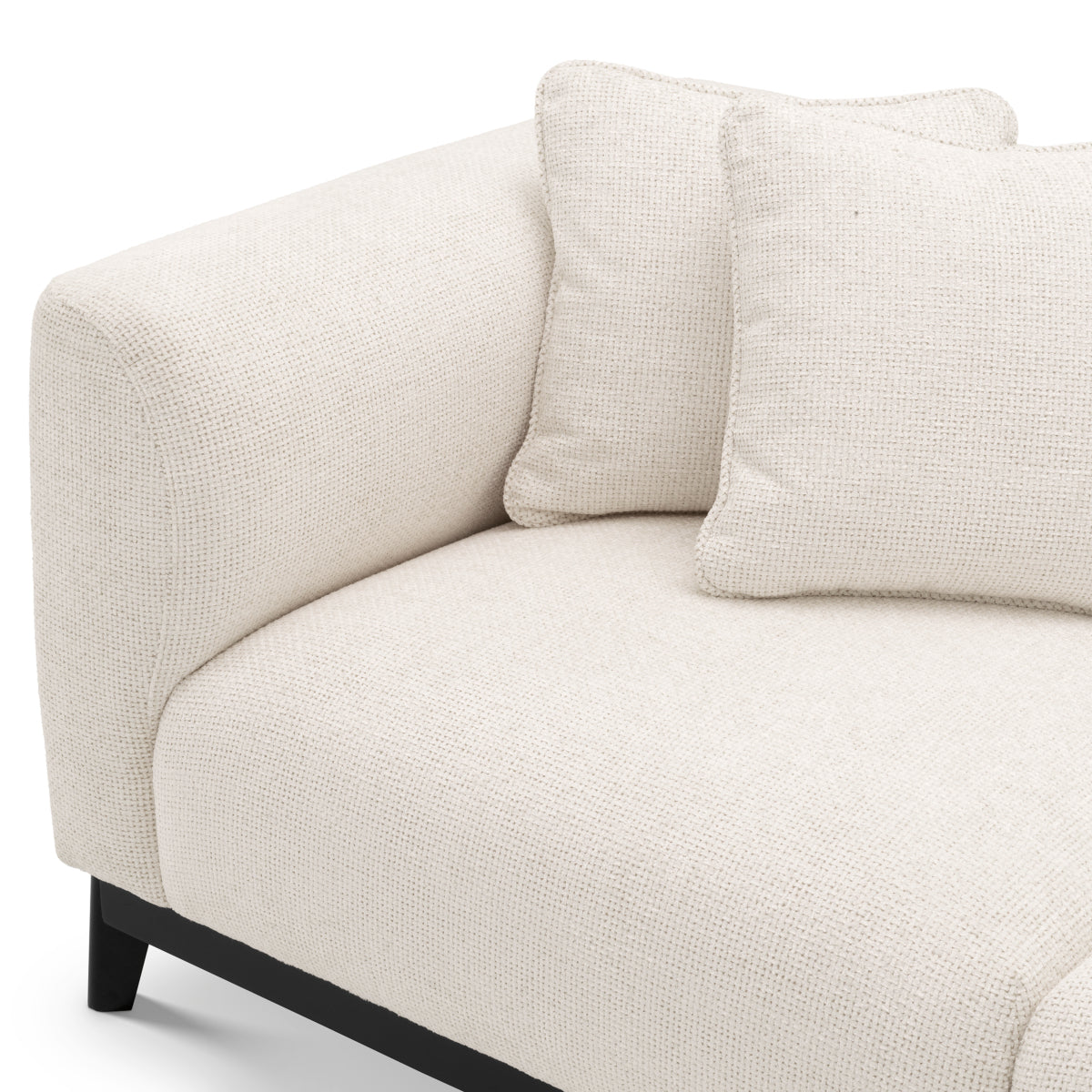 Eichholtz Corso 2 Seater Sofa Lyssa Off-White Black Finish Base - 2 Seater Sofa Lyssa Off-White 2 Seater Sofas Sterling Home 5