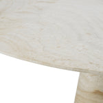 Eichholtz Genova Round Dining Table Travertine Brushed Brass Finish - Round Dining Table Travertine Brushed Brass Finish Dining Tables Sterling Home 5