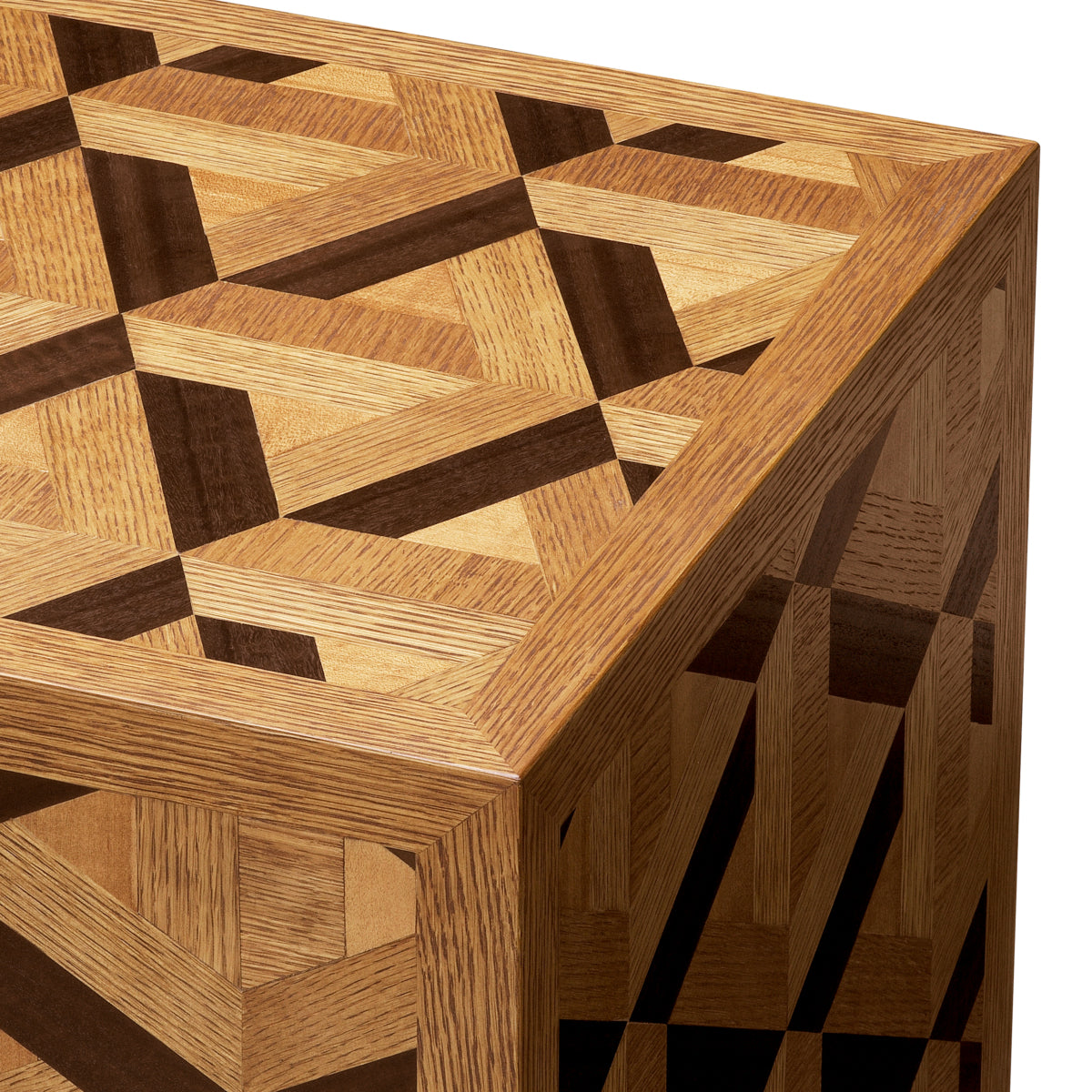 Eichholtz Rubicon Side Table Oak Veneer - Side Table Oak Veneer Side Tables Sterling Home 5