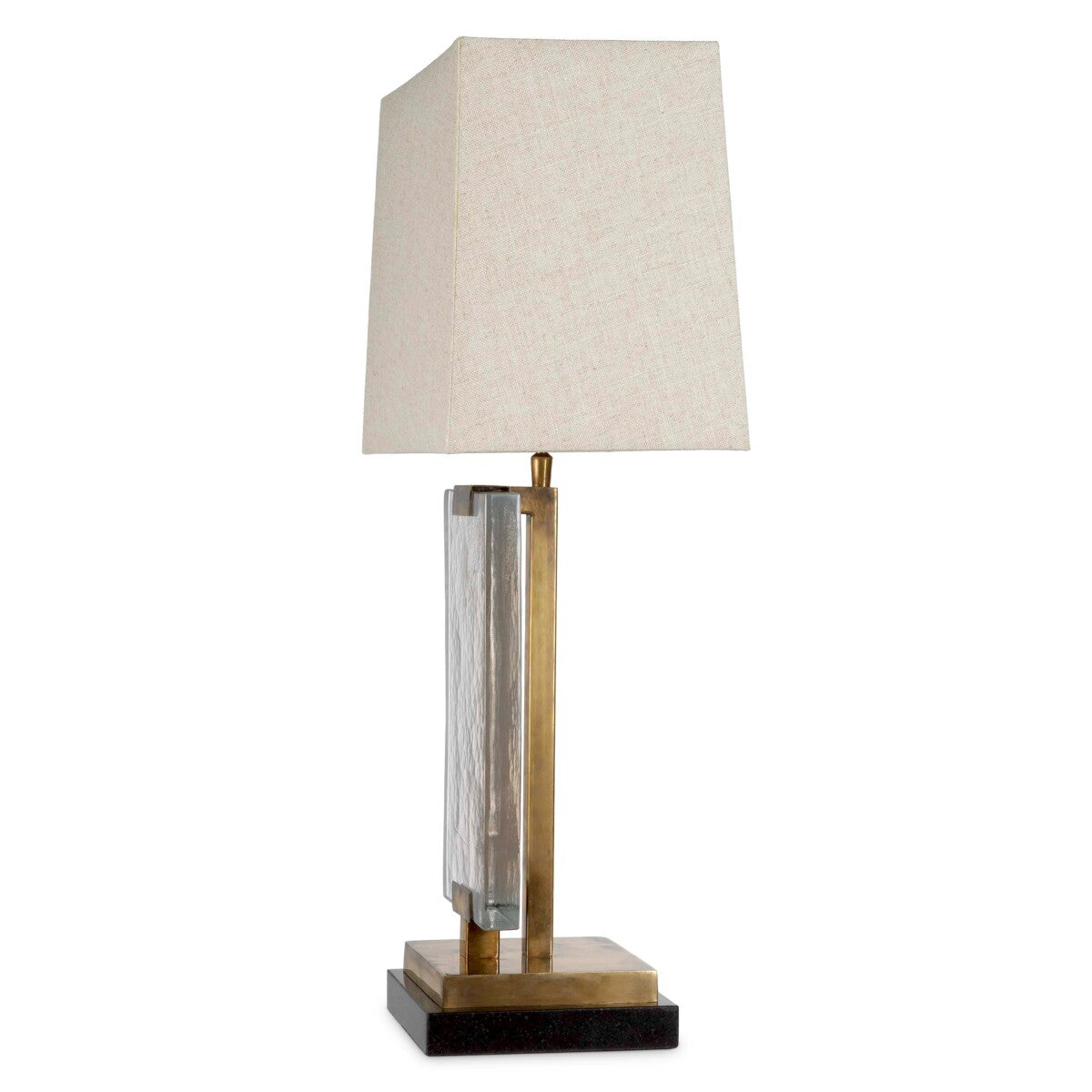 Eichholtz James Table Lamp Vintage Brass Black Granite Base - Table Lamp James Accessories Sterling Home 5