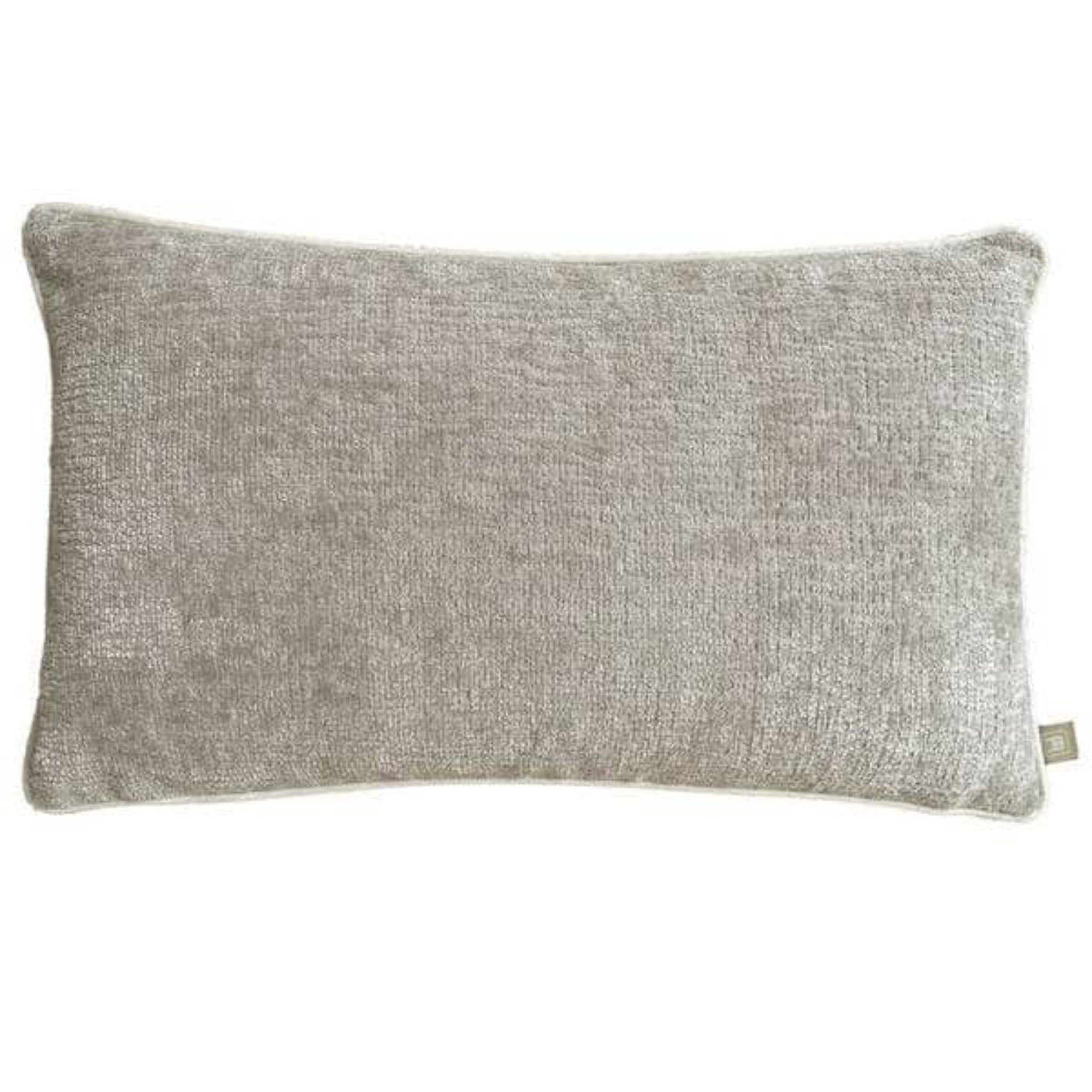 Belgravia Wave Chenille Cushion Grey - Wave Chenille Cushion Grey 50X30CM Sterling Home 1