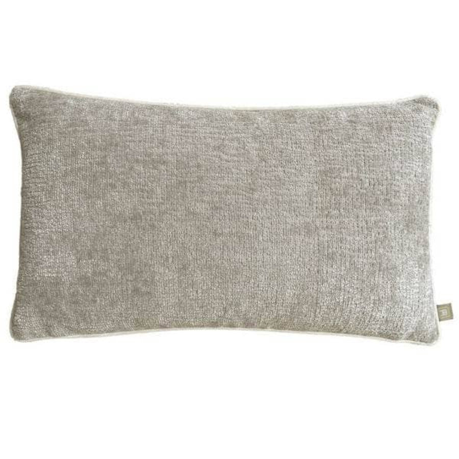 Belgravia Wave Chenille Cushion Grey - Wave Chenille Cushion Grey 50X30CM Sterling Home 1