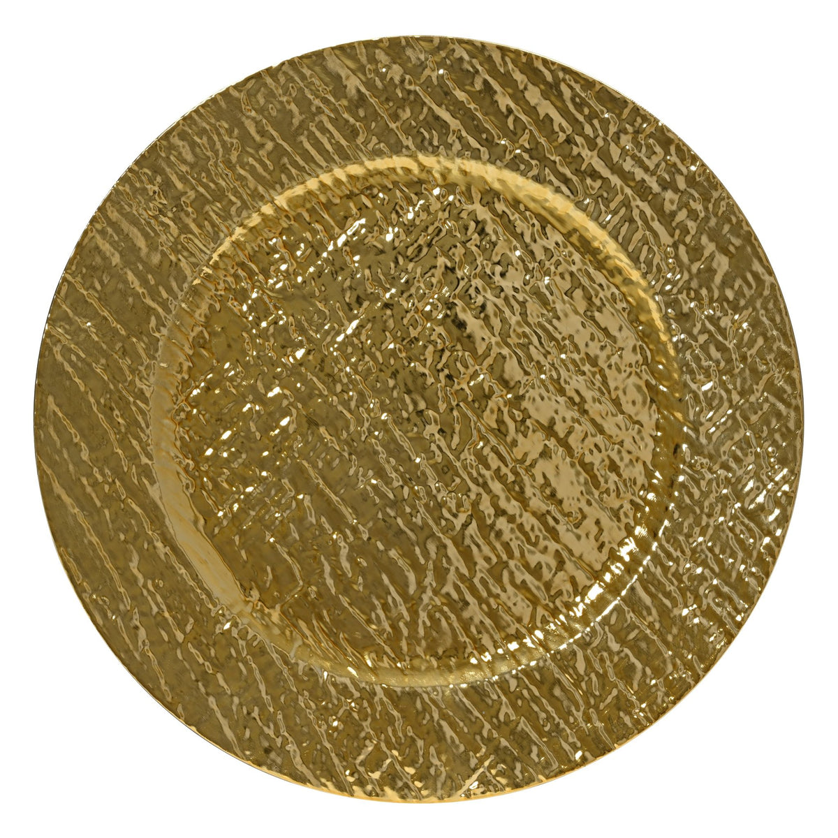 Gold Hammered Charger Plate - Gold Hammered Charger Plate Sterling Home 1