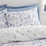 Bianca Thea Floral Blue Duvet Set - Thea Floral King Duvet Set Blue Sterling Home 4