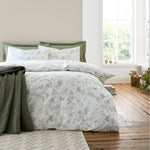 Bianca Thea Floral Green Duvet Set Sterling Home 1