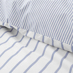 Bianca Hampton Stripe Blue Duvet Set Sterling Home 4