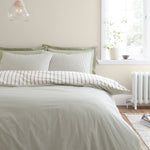 Bianca Hampton Stripe Green Duvet Set Sterling Home 2