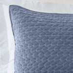 Bianca Attica Velvet Blue Pillowcase Pair - Attica Velvet Pillowsham Pair Blue Sterling Home 2