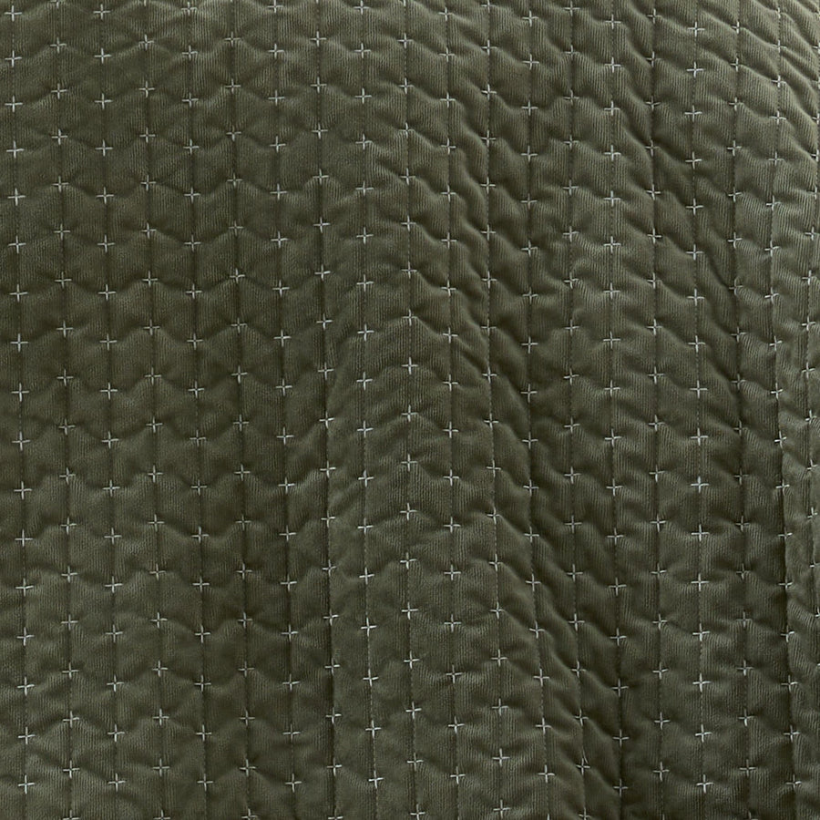 Bianca Attica Velvet Green Bedspread - Attica Velvet Bedspread 240X260CM Green Sterling Home 2