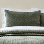 Bianca Attica Velvet Pillowcase Pair - Attica Velvet Pillowsham Pair Green Sterling Home 1