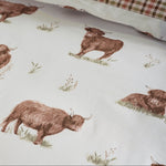 Catherine Lansfield Angus Highland Cow Duvet Set Single - Angus Highland Cow Duvet Set Super King Sterling Home 3