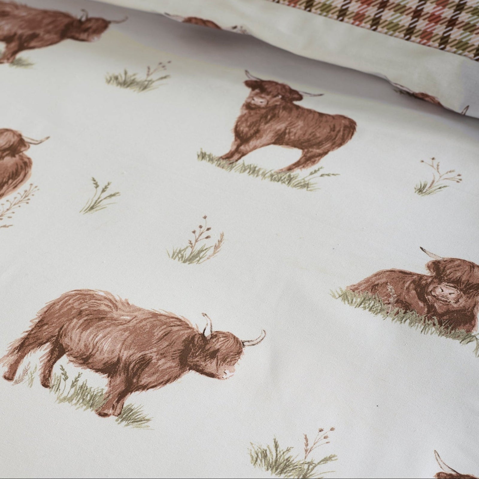 Catherine Lansfield Angus Highland Cow Duvet Set - Angus Highland Cow Duvet Set Super King Sterling Home 3